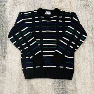 Styled by Elegant USA Multicolor Striped Crewneck Sweater